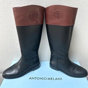 Antonio Melani Black and Darkwood Boots BRAND NEW!